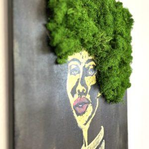 moss wall art black magic woman